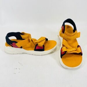 Teva Zymic Mens 10 Sport Sandals Mustard Yellow Red Black 1124049 REPREVE